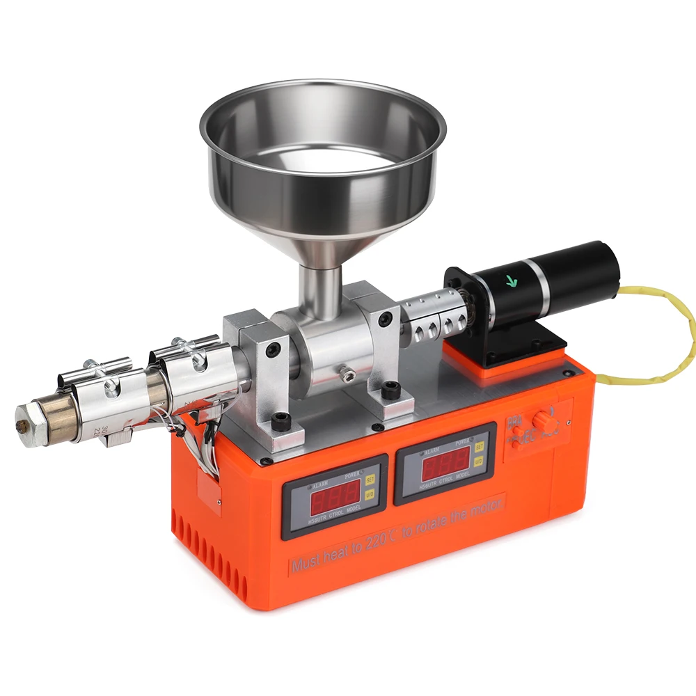 Desktop 3D-Druck-Filament-Extruder mit Einzelschnecke, kleiner Filament-Hersteller, Abfallrecyclingmaschine für 1,75 mm und 2,3 mm PETG PLA Filament Image