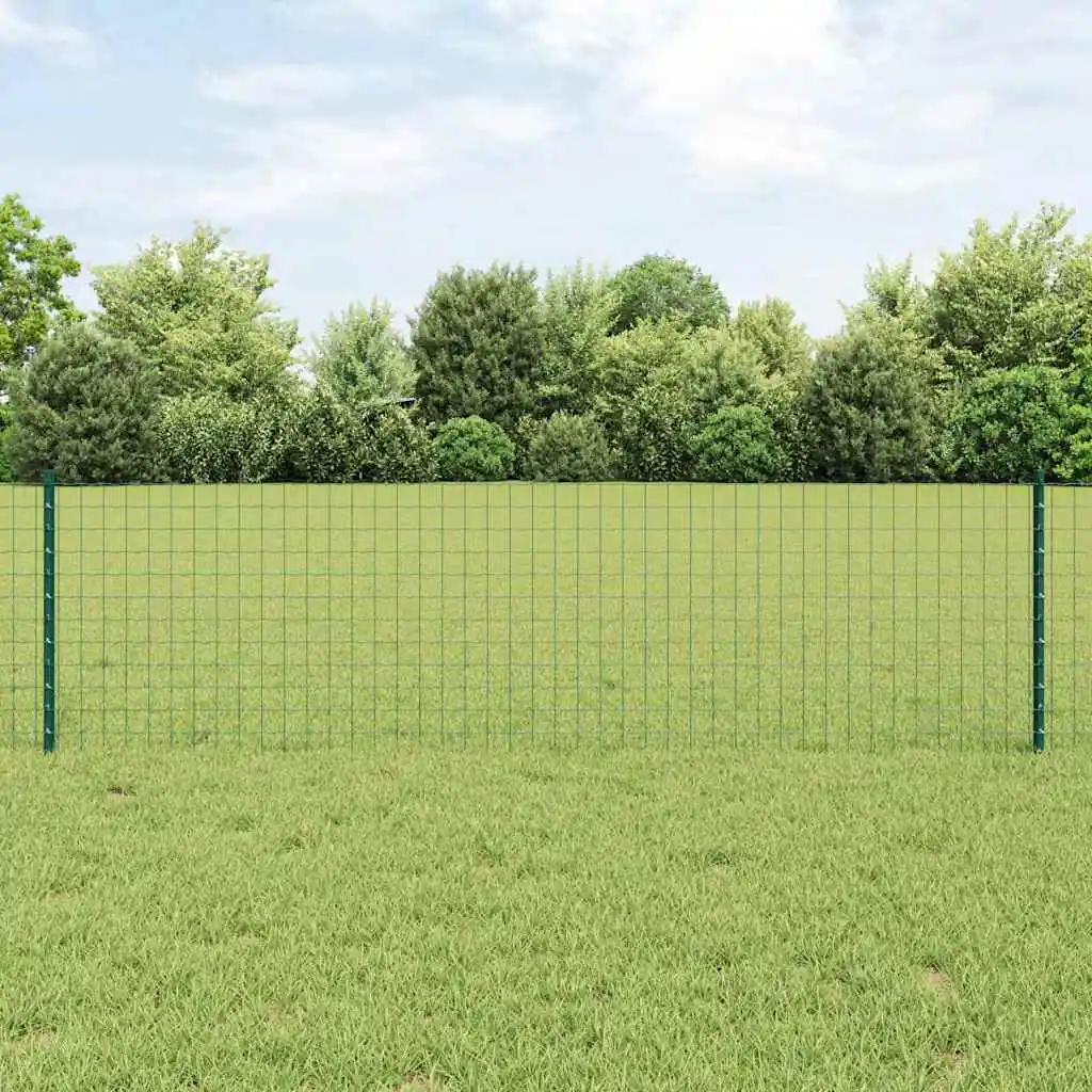 Zaunpfosten, 22 Stück, grün, 100 cm, Stahl, Gartengebäude, Rankgitterzaun zur Gartendekoration, verschiedene Größen