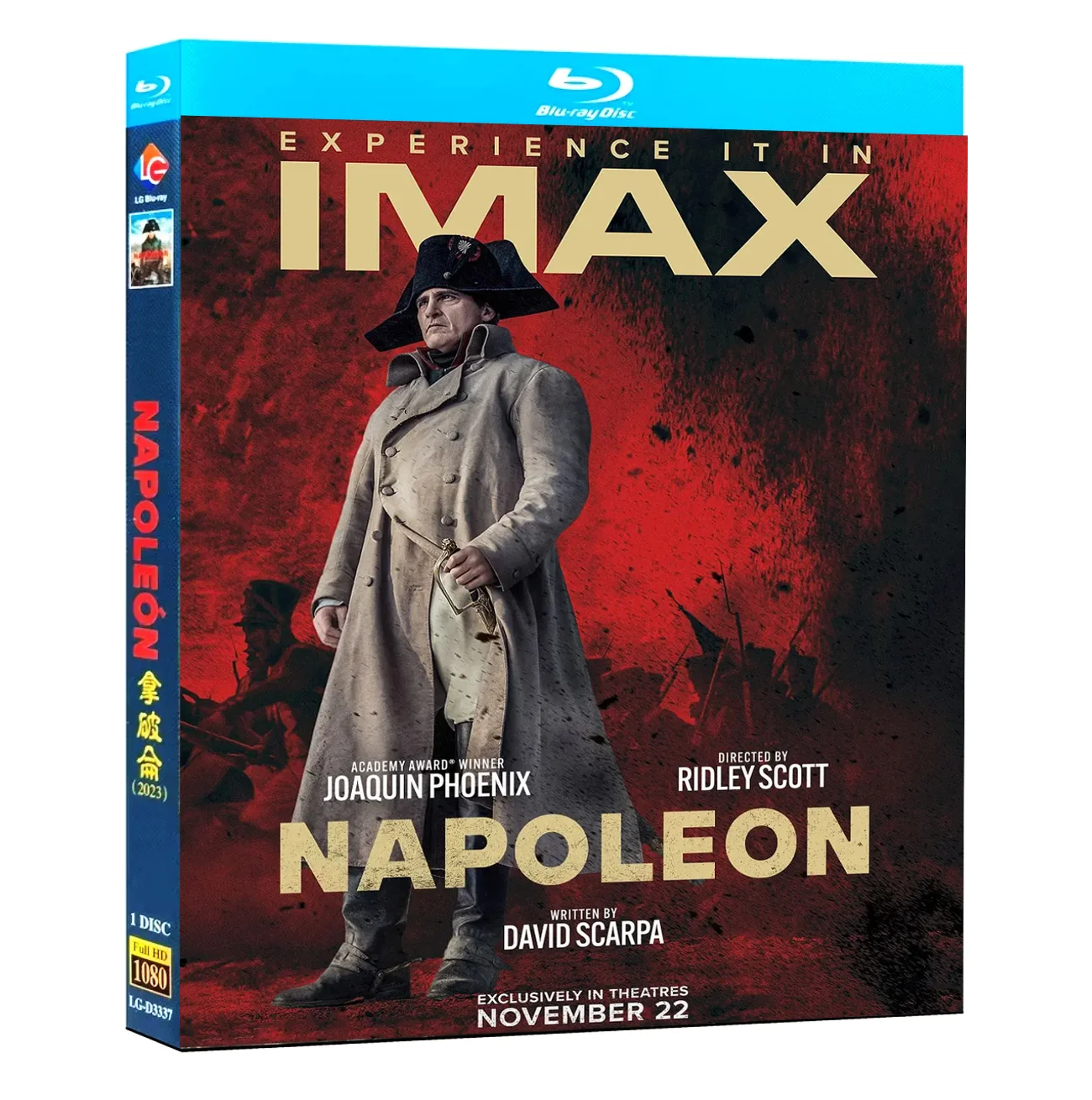 Napoléon (2023) Film Blu-ray 1080p Full HD Toutes régions NOUVEAU disque Blu-ray Haute Définition BD