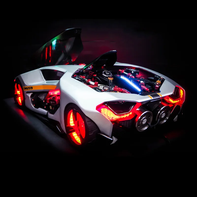 Sports car theme computer Core i9 14900K/RTX4090 split water-cooled e-sports game desktop console