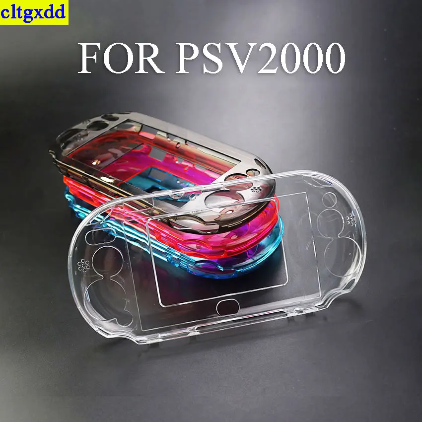 Cltgxdd 1Piece Transparent Hard Shell Transparent Shell Cover, Suitable for Psvita PS Vita PSV 2000 Crystal Shell Cover
