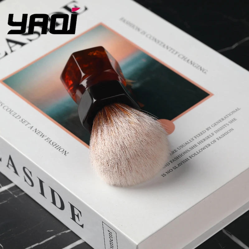 2026 Bestseller! YAQI 24mm Moka Express Synthetisches Haar Rasierpinsel für Herren Image