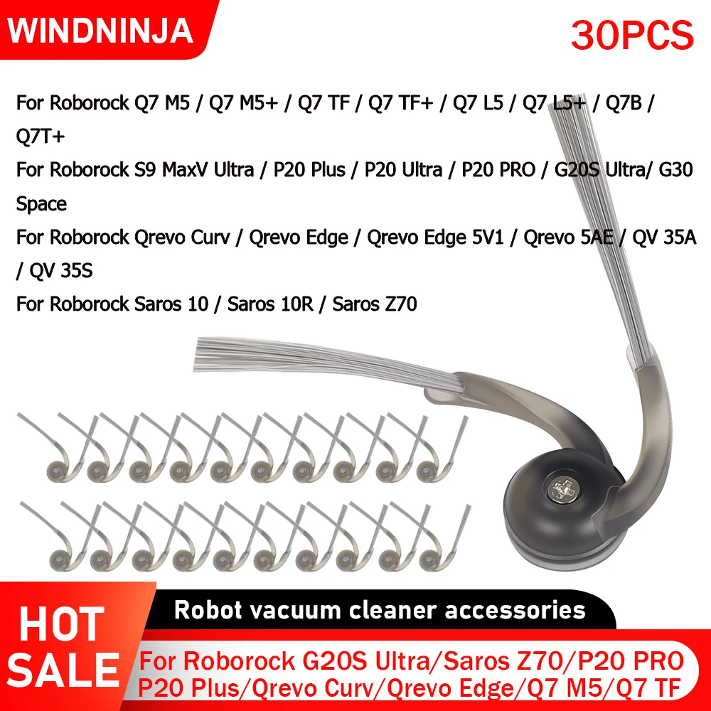 Seitenbürste für Roborock Q7 M5/Q7 M5+/Q7 TF+/Q7 L5+/Qrevo Curv/Qrevo Edge/Saros 10/Saros Z70/S9 MaxV Ultra/G20S Ultra/G30 Space Image