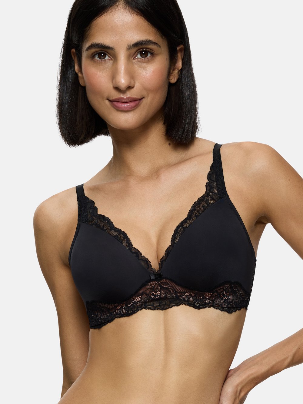 Triumph Schalen BH ohne Bügel Damen schwarz, 75C Image
