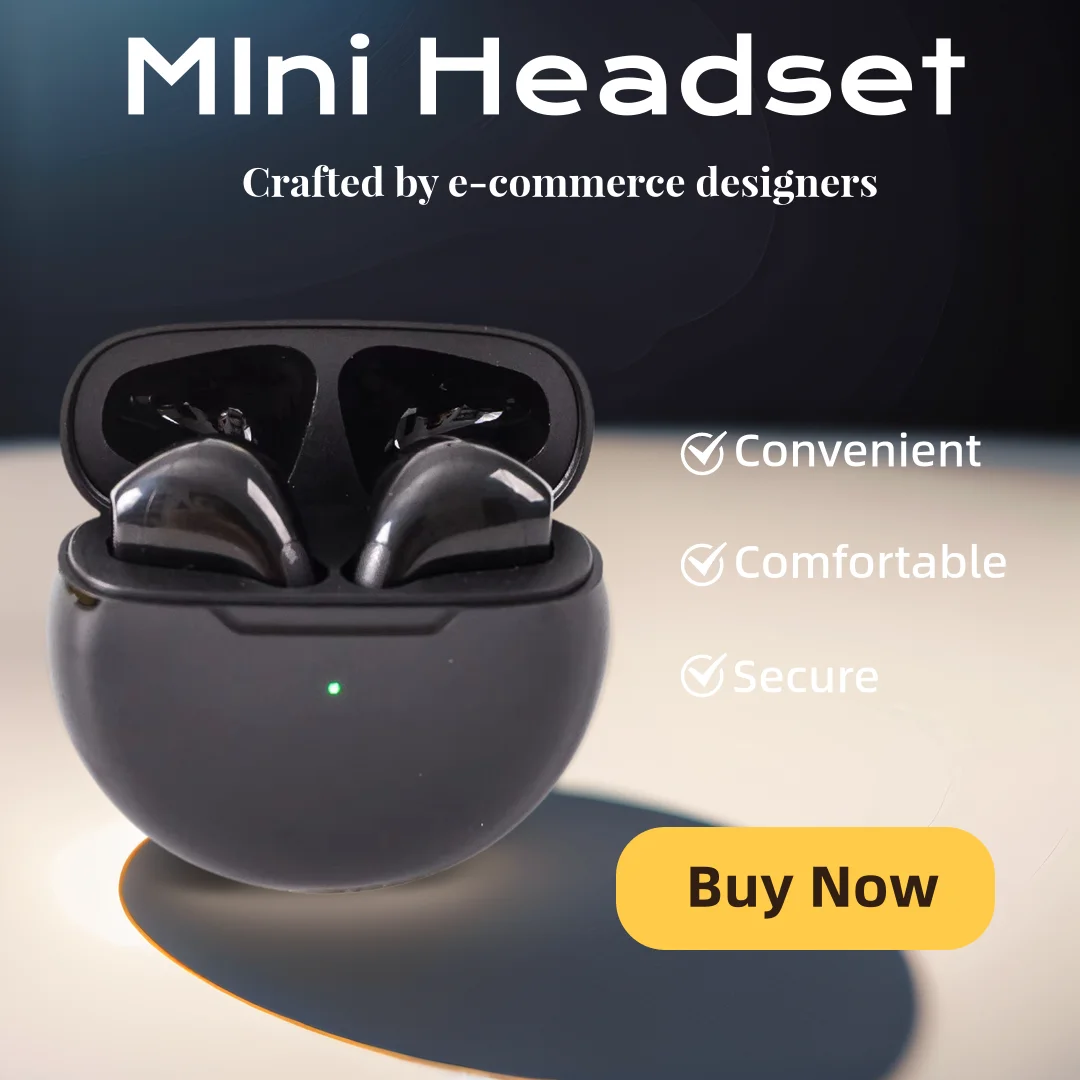 TWS Bluetooth-Kopfhörer, kabelloses Bluetooth-Headset, Ohrhörer mit Geräuschunterdrückung und Mikrofon, kabellose Kopfhörer Image
