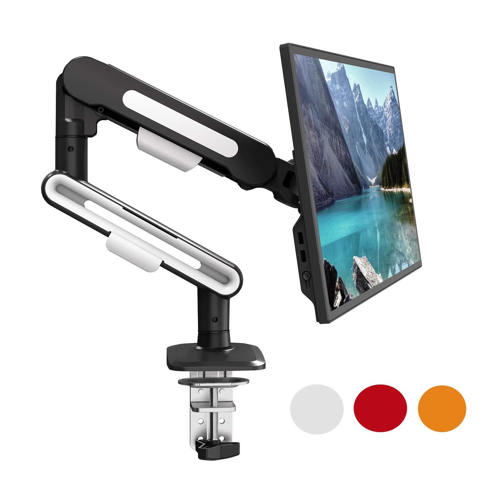 Neue Update-Desktop-Monitor-Halterung für 13 bis 32 Zoll LCD-Bildschirme, drehbare mechanische Arm-Lift-Basis, Desktop-TV-Bildschirmständer Image
