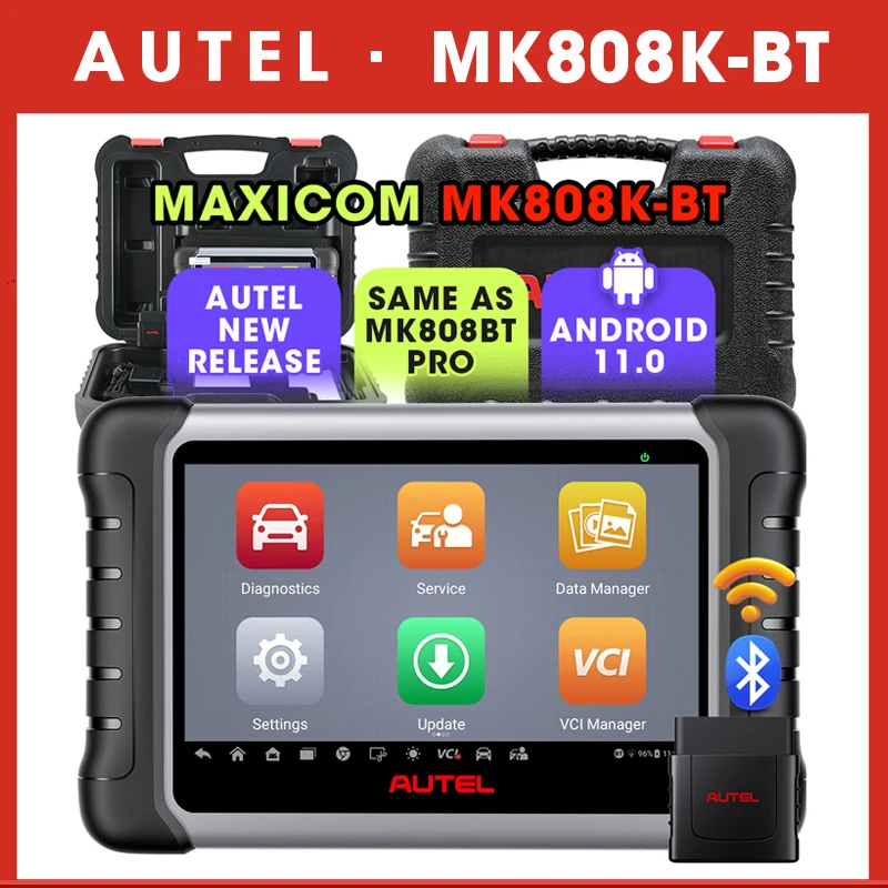 Autel MaxiCOM MK808K-BT MK808KBT Bluetooth-OBD2-Scanner, voll bidirektionaler Diagnosetools-Codeleser, wie MK808BT Pro Image
