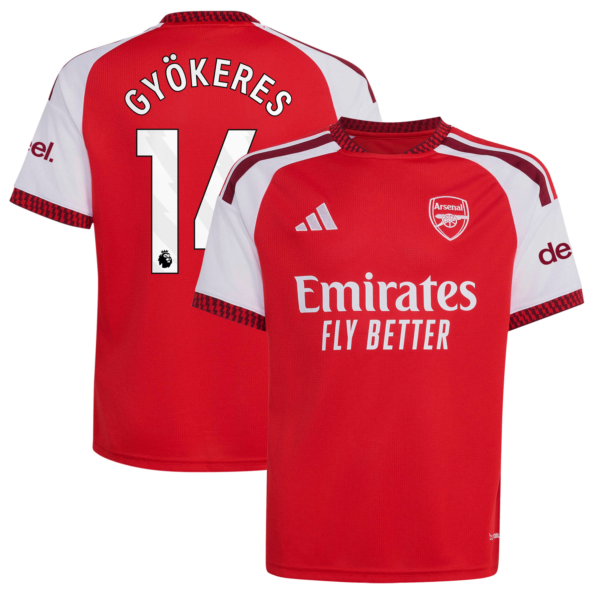 Maillot Domicile Arsenal adidas 2026-27 - Enfant avec flocage Gyökeres 14