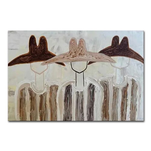 Mintura, handgefertigte Ölgemälde im Western-Cowboy-Stil auf Leinwand, moderne abstrakte Wanddekoration, gerollt, rahmenlos, ungespannt. Image