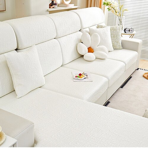 Kühlende Sofakissenbezüge, Sofabezug aus Eisseide, rutschfester Stretch-Sofasitzbezug, sommerkühlender Sofaüberzug, waschbarer Sitzrückenbezug für das Wohnzimmer Image