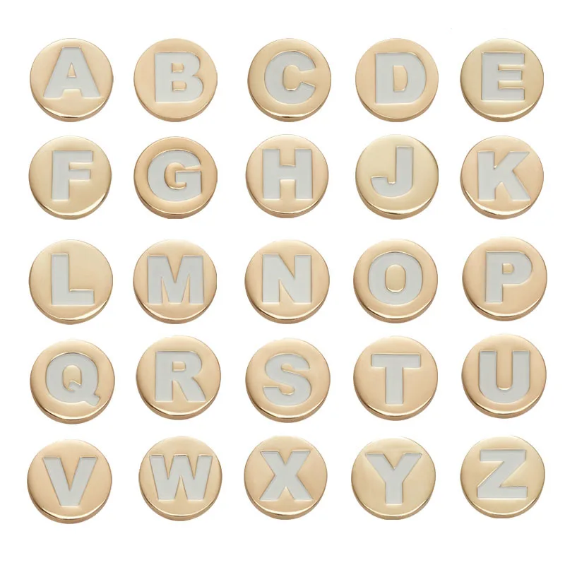 Bling Gold Buchstaben Schuh Charms für Clog Sandalen Schuh Dekoration Alphabet Charaktere Schuhe Pins für Junge Mädchen Männer Frauen 1PCS