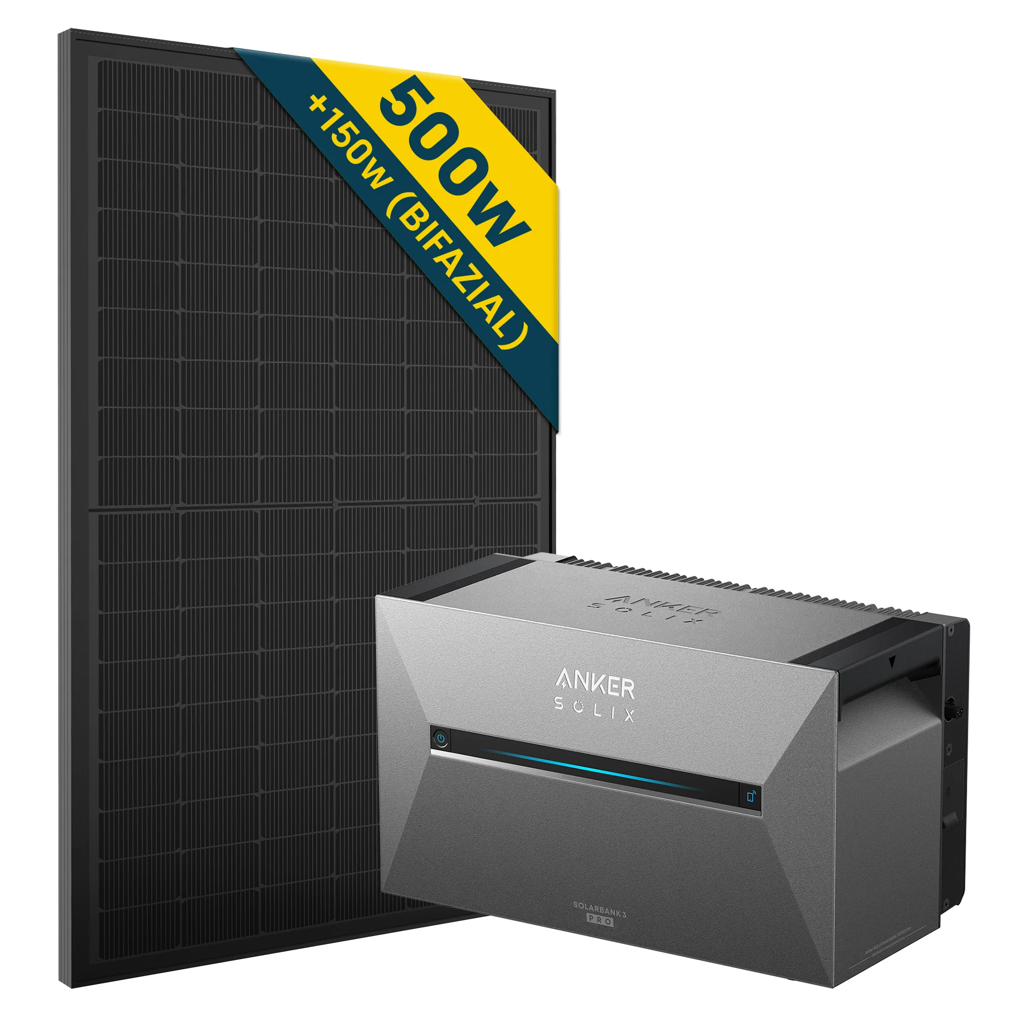 Anker SOLIX E2700 3 Pro 2,7kWh + Solarpanel 1x500W Solarmodule Image
