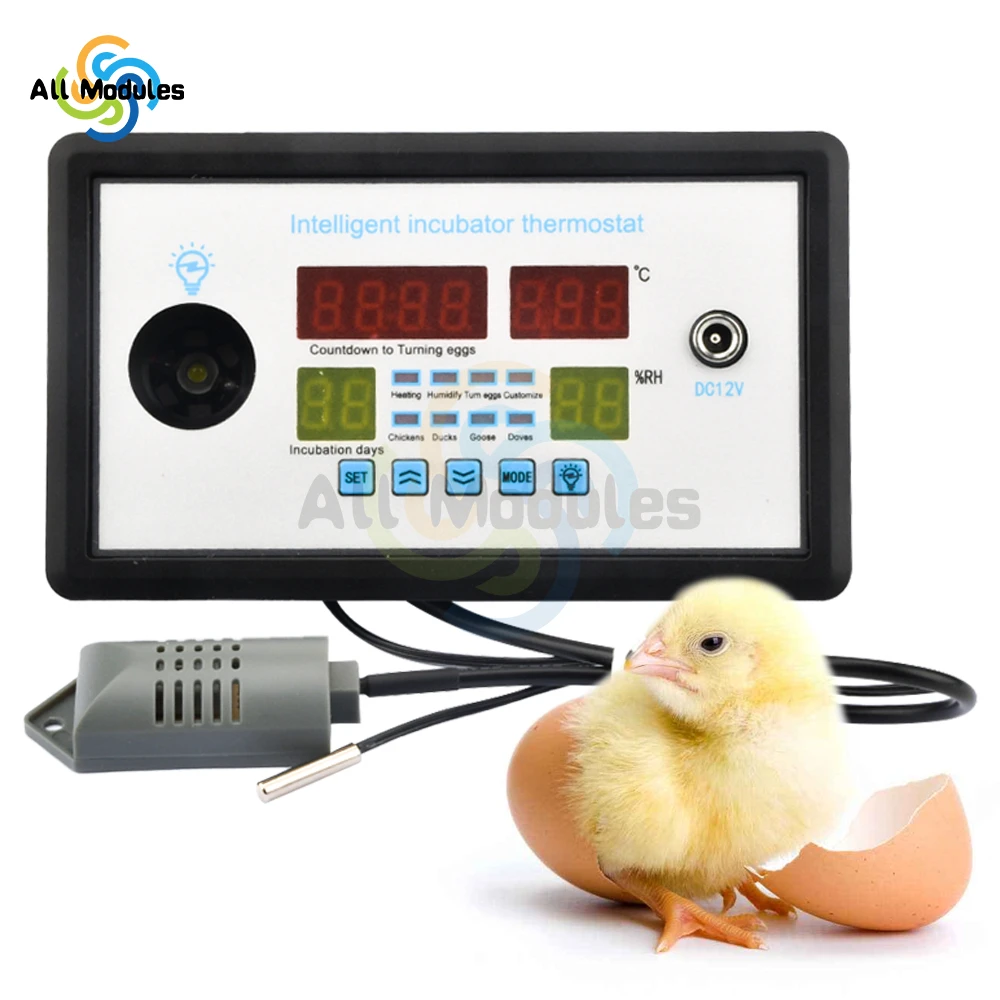 W9002 W9005 Smart Thermostat Digital Thermostat Temperatur Feuchtigkeit Steuerung Inkubator Automatische Ei Drehen AC110-220V/DC12 Image