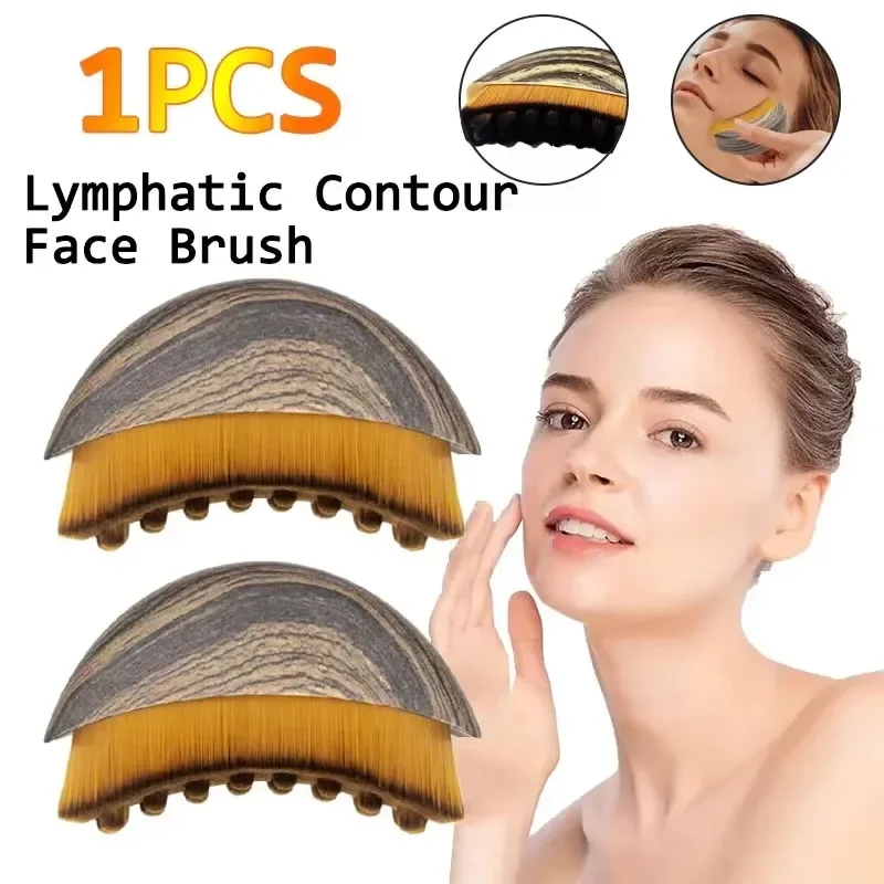 1 Stück Lymphatic Contour Gesichtsbürste, ergonomisch geformt, passend für Skulpturierungs-Drainage-Massagegerät für das Gesicht und die Haut präzise 2026 Image