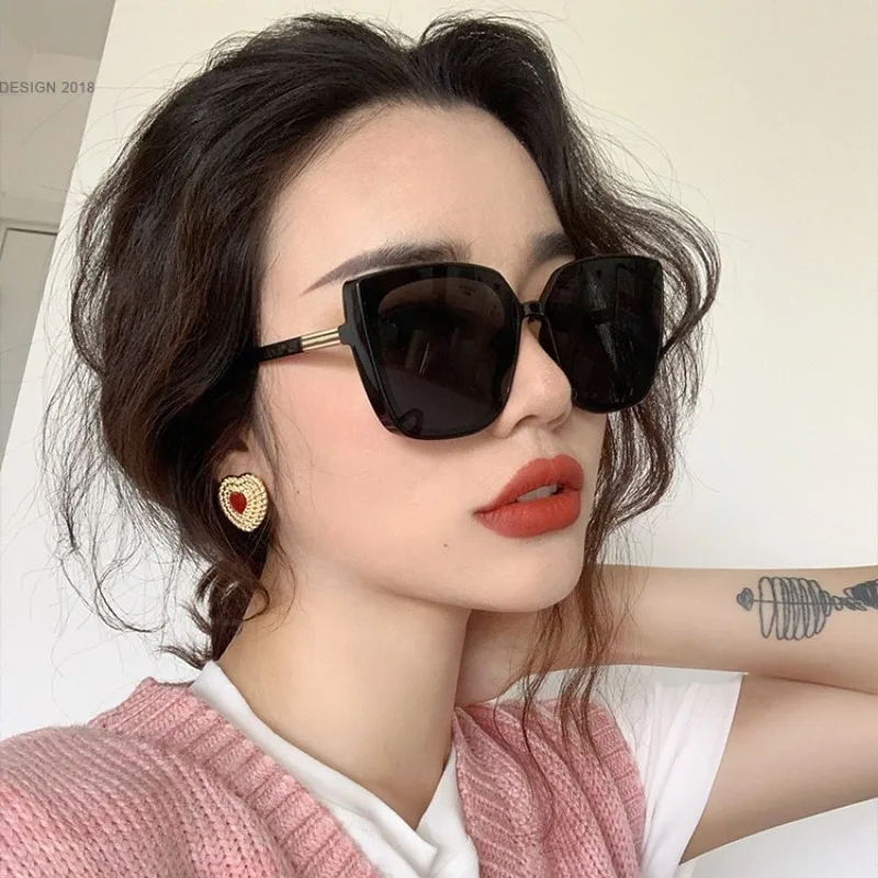 Klassische Cat-Eye-Sonnenbrille aus Kunststoff für Damen, UV400, Markendesign, Retro-Mode, Outdoor-Sonnenbrille Image