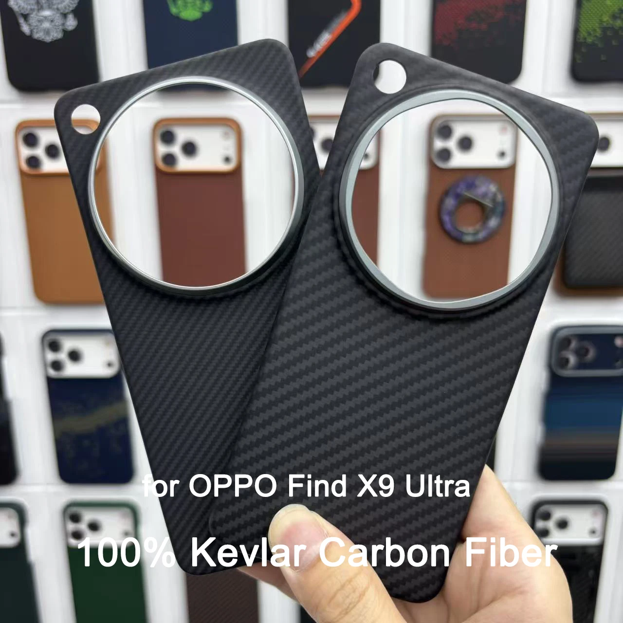 Custodia in fibra di carbonio aramidica 100% Kevlar per OPPO Find X9 Ultra con cover di lusso Magsafe X9 Ultra Custodia magnetica ultrasottile per telefono