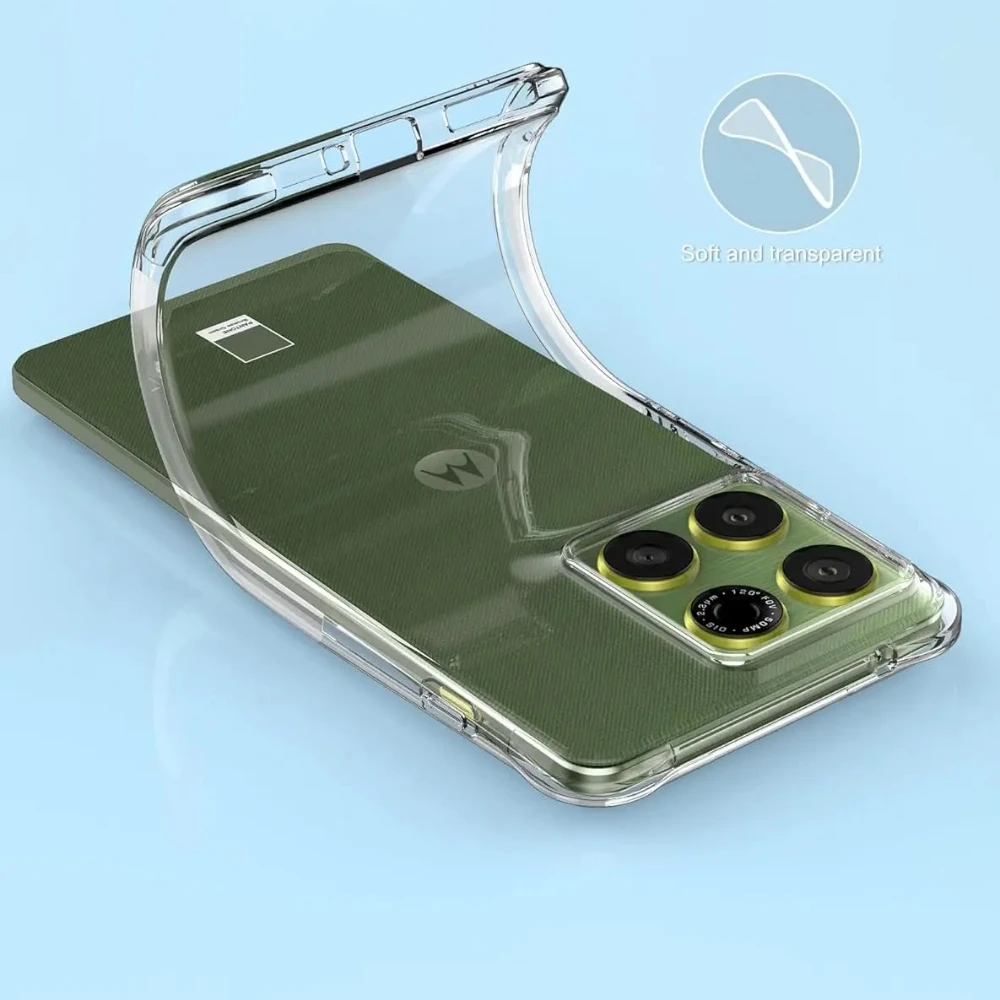 Weiche TPU Klare Stoßfeste Kameraschutz-Hülle für Motorola G15 G17 G05 E15 G75 G35 G55 G85 G24 G54 G84 G04 G04S G34 G45 Image