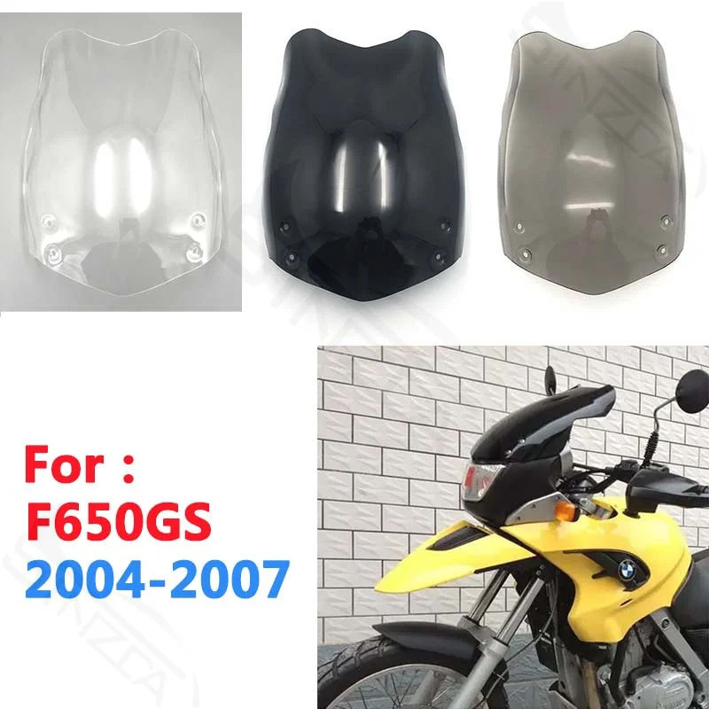 Für BMW F650GS F650GS F650GS F650 GS 2004–2007 2005 2006 Frontscheibe Windschutzscheibe Luftstrom Windabweiser Schwarz Image