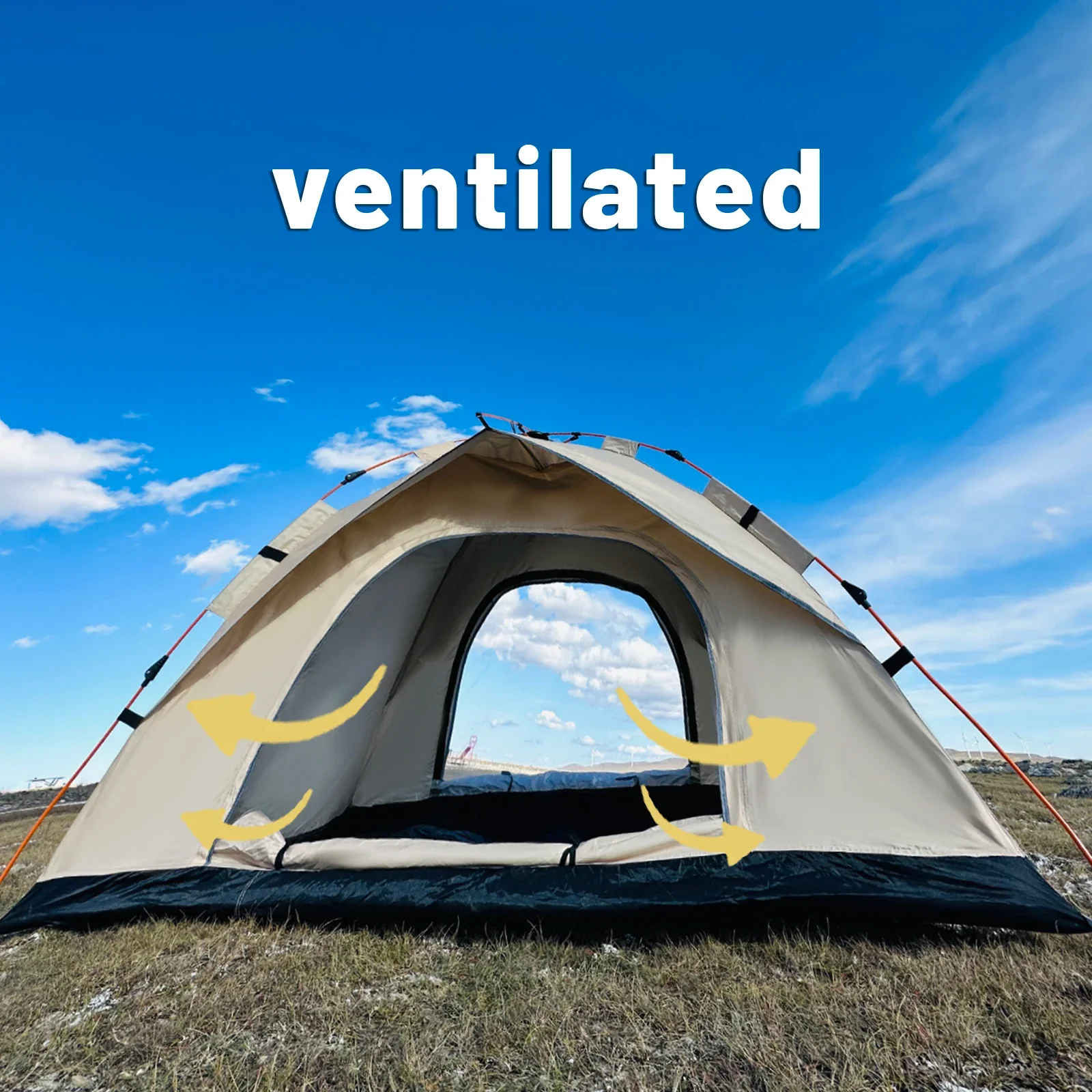 Tenda Automatica a Montaggio Rapido per Esterni, Tenda da Campeggio per Viaggi in Auto ed Escursioni, Tenda da Spiaggia Impermeabile e Parasole, Tenda da Tetto