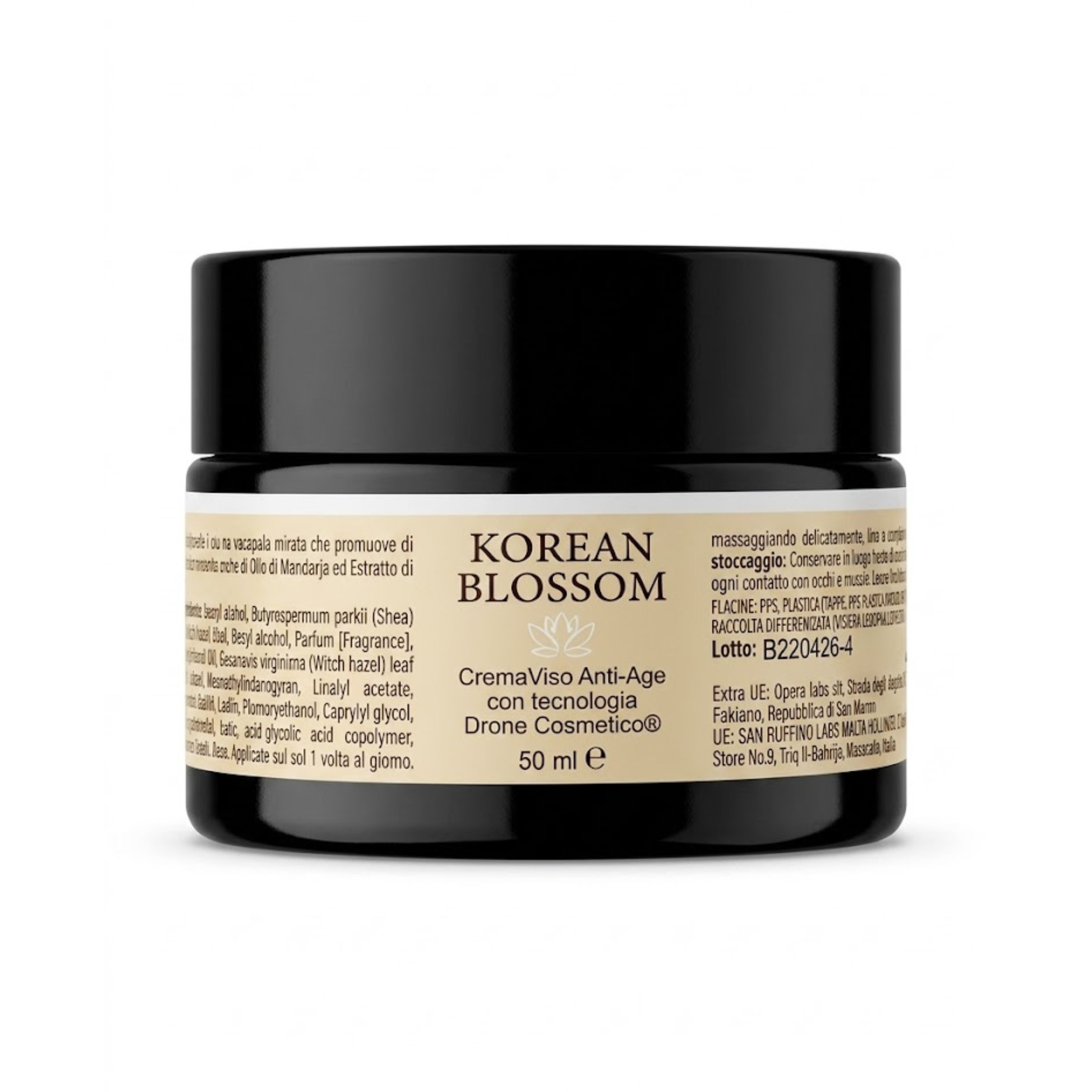 ALOHALABS Korean Blossom Crema Viso Anti-Età Tecnologia Drone Cosmetic