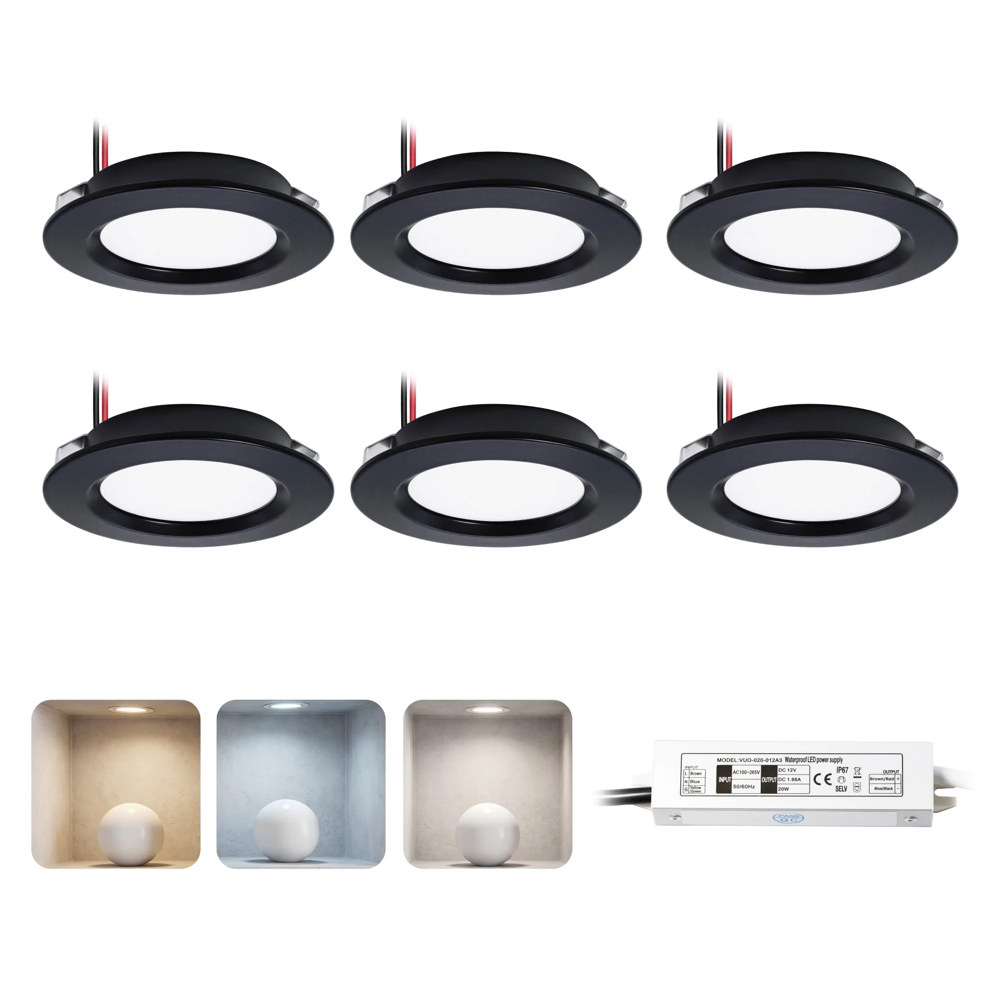 RV Interieur Camper Lesen Dach leuchten 12V Einbau LED Decken leuchten Panel Wohnmobil RV Decken leuchten Caravan Boot Down lights