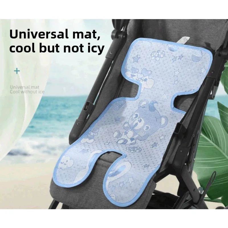 Universal Baby Kinderwagen Sitz Pad Sommer Waschbar Kühl Matte Kissen für Kinderwagen Auto Sitz Hohe Stuhl Kinderwagen Schlaf Kissen Image