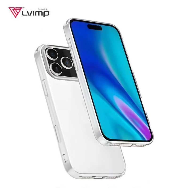 Nuova Cover Morbida in Silicone per iPhone 17 Pro Max, iPhone 17 Air, Ultra Sottile Trasparente, Cover Posteriore per iPhone 17 Pro Max, 17 Pro, 17 Air, Guscio Sottile