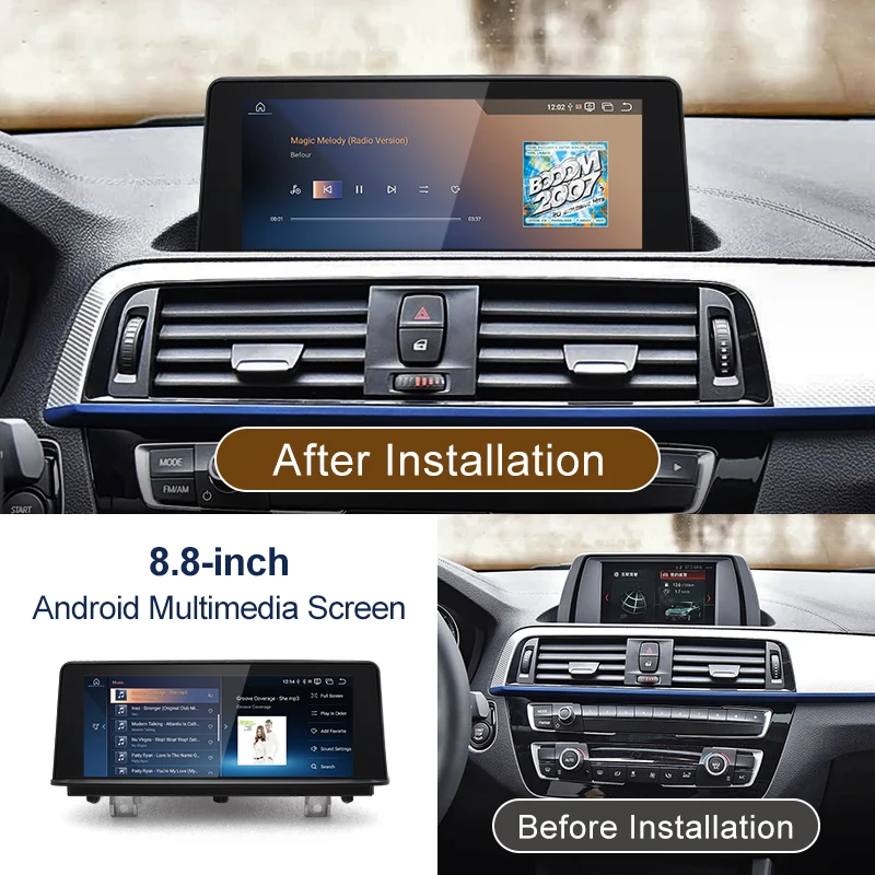 STWEI 8,8 Zoll EVO Qualcomm Snapdragon 680 6225 Android14 System für BMW 1/2 Serie M2 F20 F87 M1 Auto Video Multimedia Player GPS Image