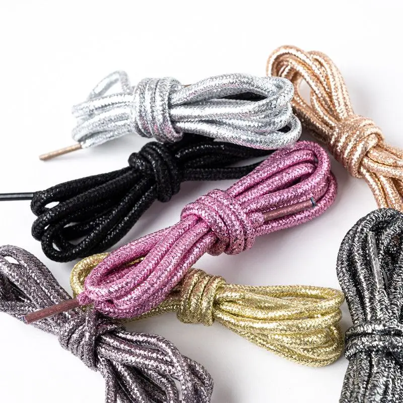 24 Farben rund, Gold und Silber, bunt, hell, glänzend, Schnürsenkel, Sneaker, Sportschuhe, Schnürsenkel, Schnürsenkel, Schnürsenkel, Schnüre, Direktversand