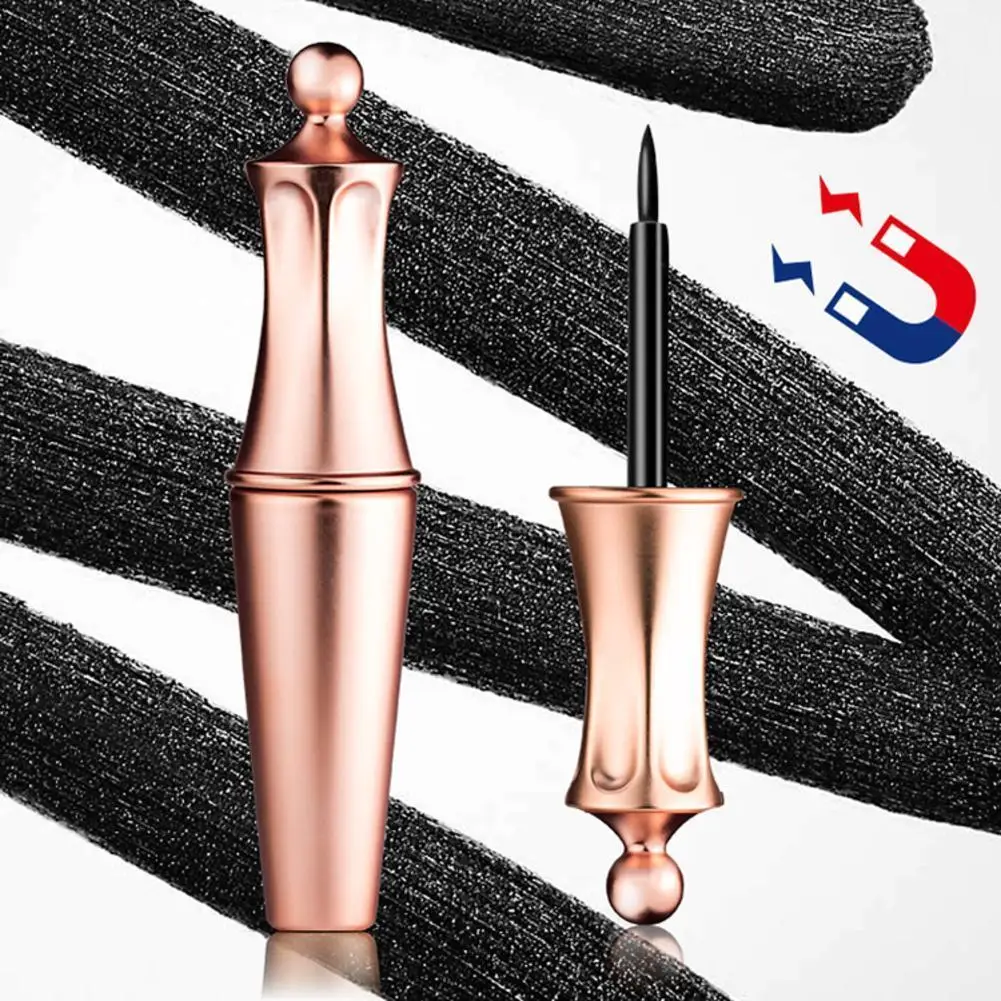 Schwarzer magnetischer Eyeliner-Kleber, falsche Wimpernverlängerung, blühendes Make-up, Flüssigkeit, kein magischer Eyeliner, selbstklebende Kosmetik, Korea Image