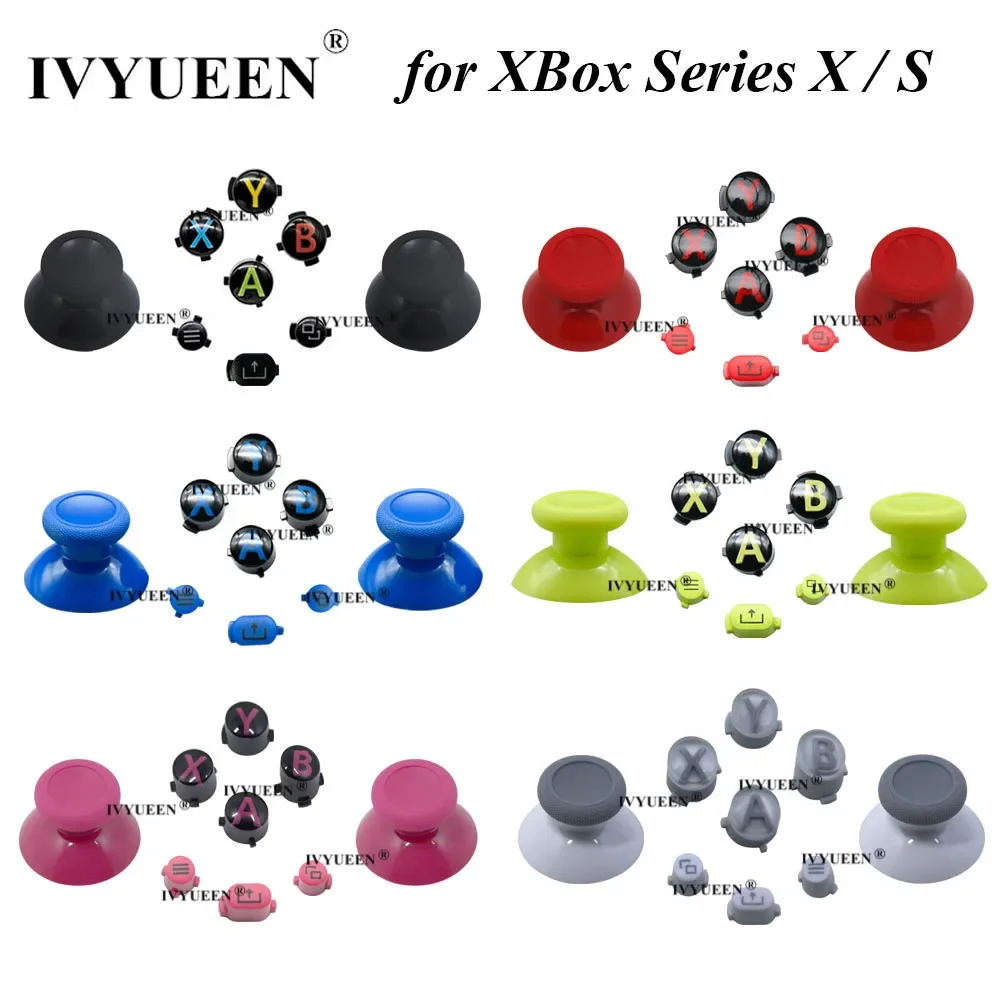 IVYUEEN für XBox Series X S Core Controller Thumbsticks ABXY View Menü Share Buttons Mod Kit Ersatz Gamepad Reparaturteile Image