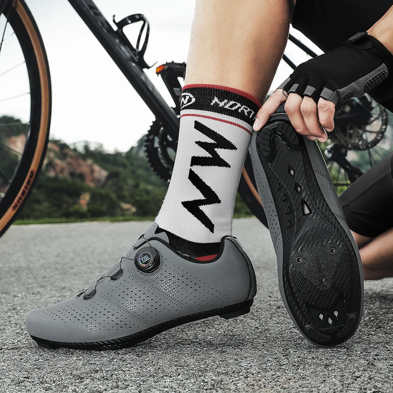 Rennrad Schuhe Männer Grau T886 Geschwindigkeit Self-Locking Racing Fahrrad Turnschuhe Frauen Stollen Mountainbike Schuhe Zapatilla