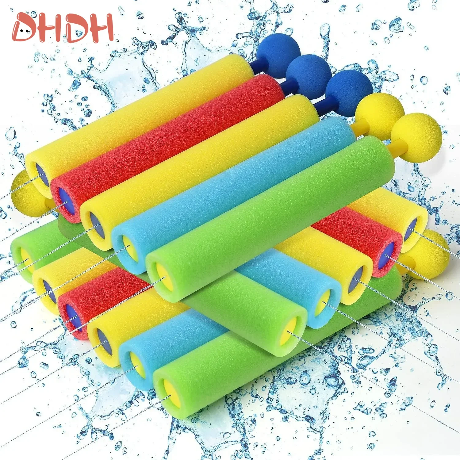 5/20 Stück Kinder-Wasserpistolen-Set – Schaumblasen-Sprühgerät mit Abnehmbarer Düse, Strand- & Pool-Sommerspielzeug für Outdoor-Aktivitäten Image
