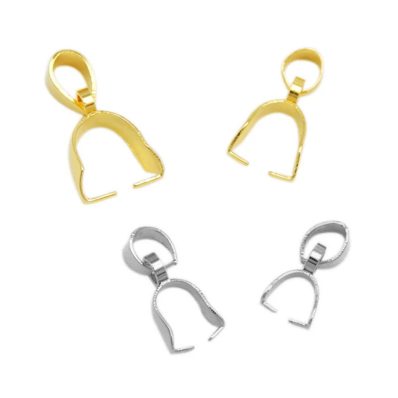 20 Stück Edelstahl-Verschlüsse, Pinch-Clips, Kautionen, Charm, Melonen-Samen, Schnalle, Anhänger, DIY, Halskette, Armband, Verbinder, Schmuckherstellung Image