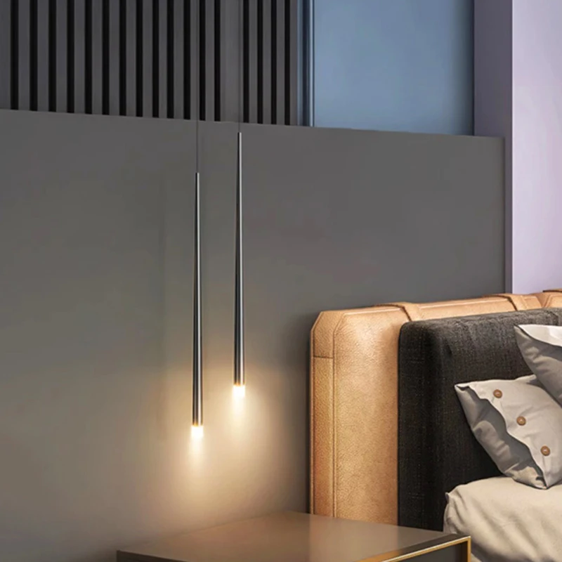 1 Stück moderne LED-Leuchten für die Inneneinrichtung, Schlafzimmerlampe, Nachttisch-Pendelleuchte, LED-Kronleuchter, Hängeleuchte, Innenbeleuchtung