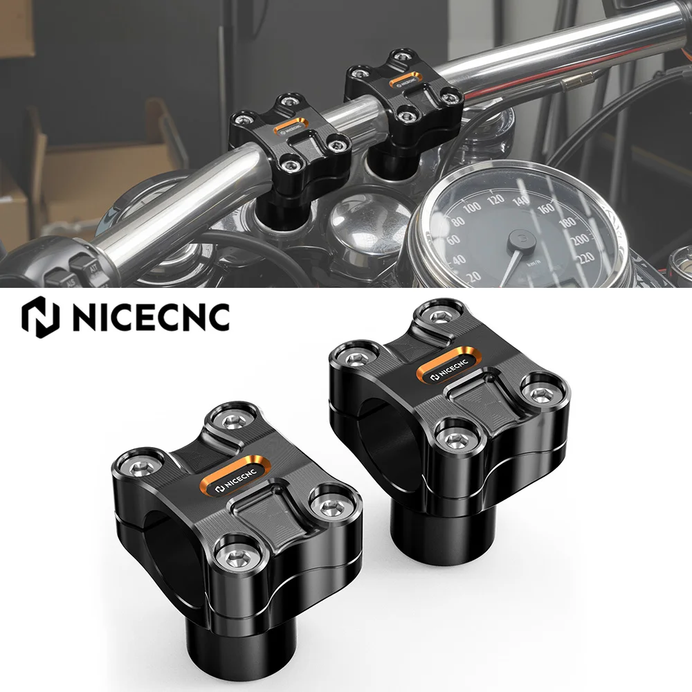 2" Lenkererhöhungen 1,25" Bar für Harley Dyna Super Glide Custom FXD 2006-2014 Street Bob Fat Bob Low Rider Wide Glide 2006-2017