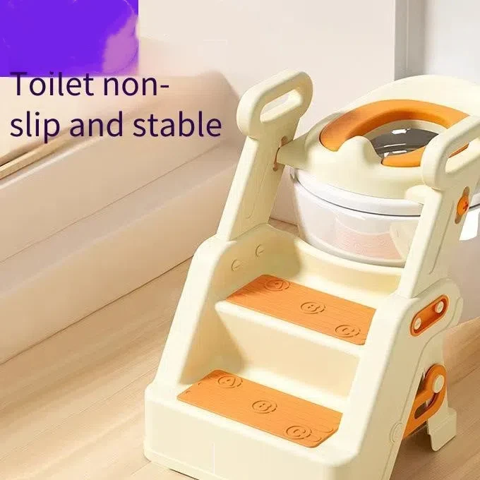 Kinder-Toilettentraining-Tritthocker – rutschfester, faltbarer Töpfchensitz-Riser für Jungen/Mädchen, unterstützt 60 kg – Heim-/Reisegebrauch