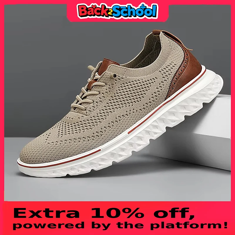 Männer Turnschuhe Männer Mesh Casual Schuhe Mode Leichte Atmungsaktive Schuhe mit Weichen Sohlen Sommer Outdoor Sport Fitness Große Größe 48