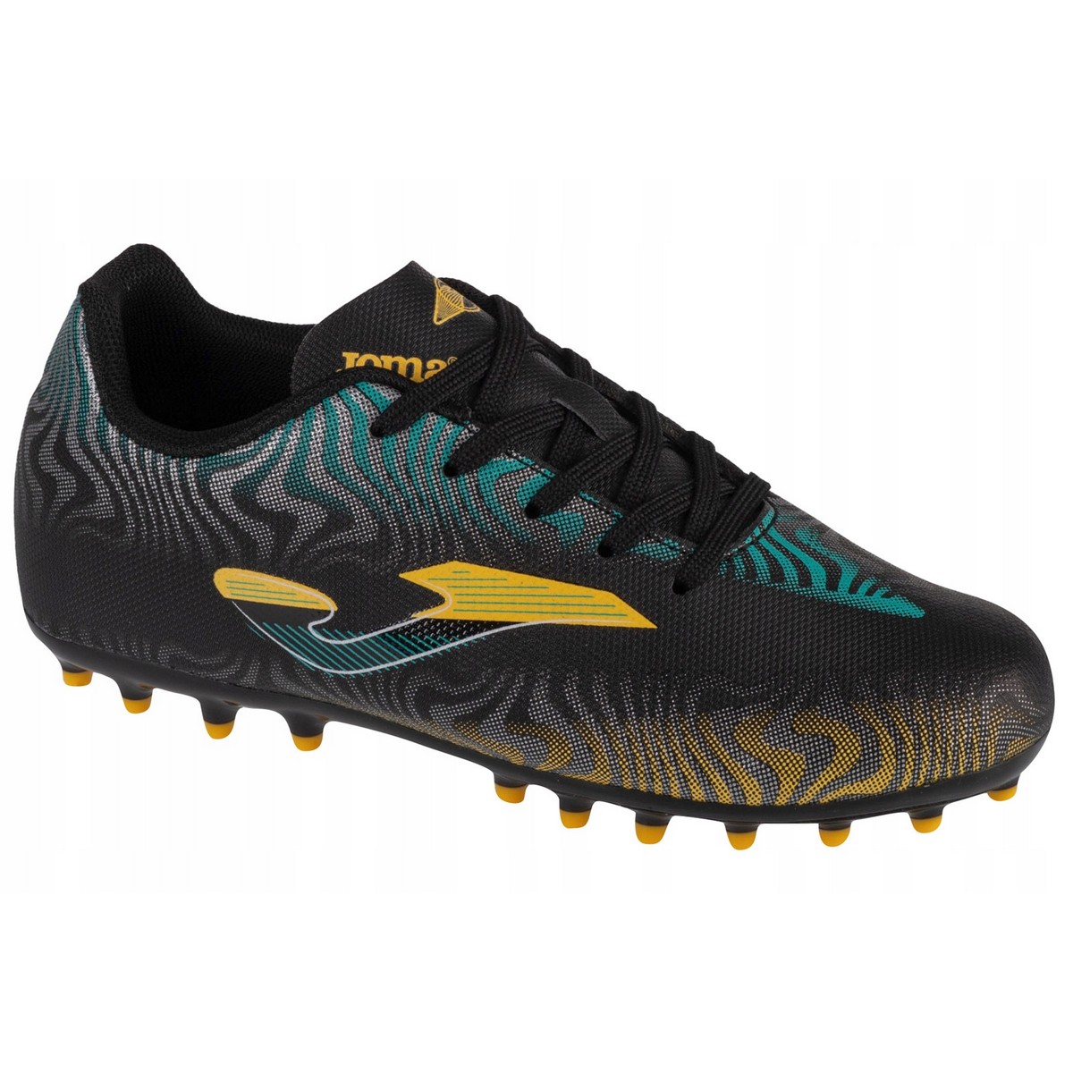 Joma - Kinder Fußballschuhe mit festem Boden "Evolution" (Schwarz)