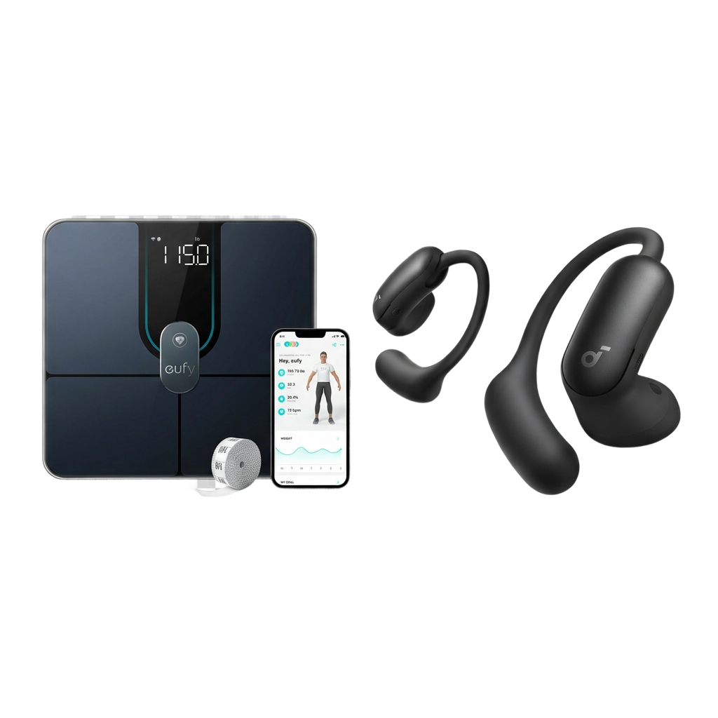 eufy Smart Scale P2 Pro with soundcore AeroFit 2 Pro