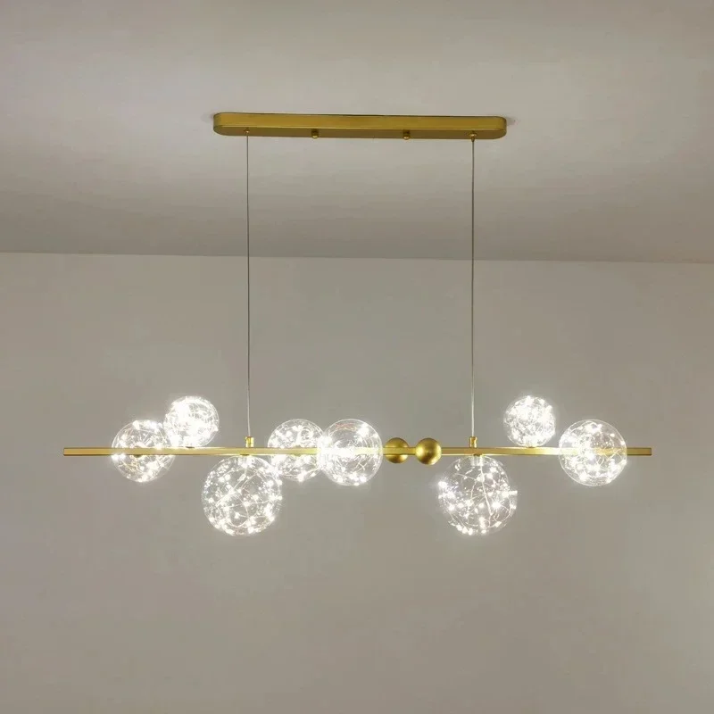 Nordic Sky Star Kronleuchter Moderne Einfache Wohnzimmer Schlafzimmer Restaurant Haushalt Licht Luxus LED Gold Magic Bean Blase Lampe