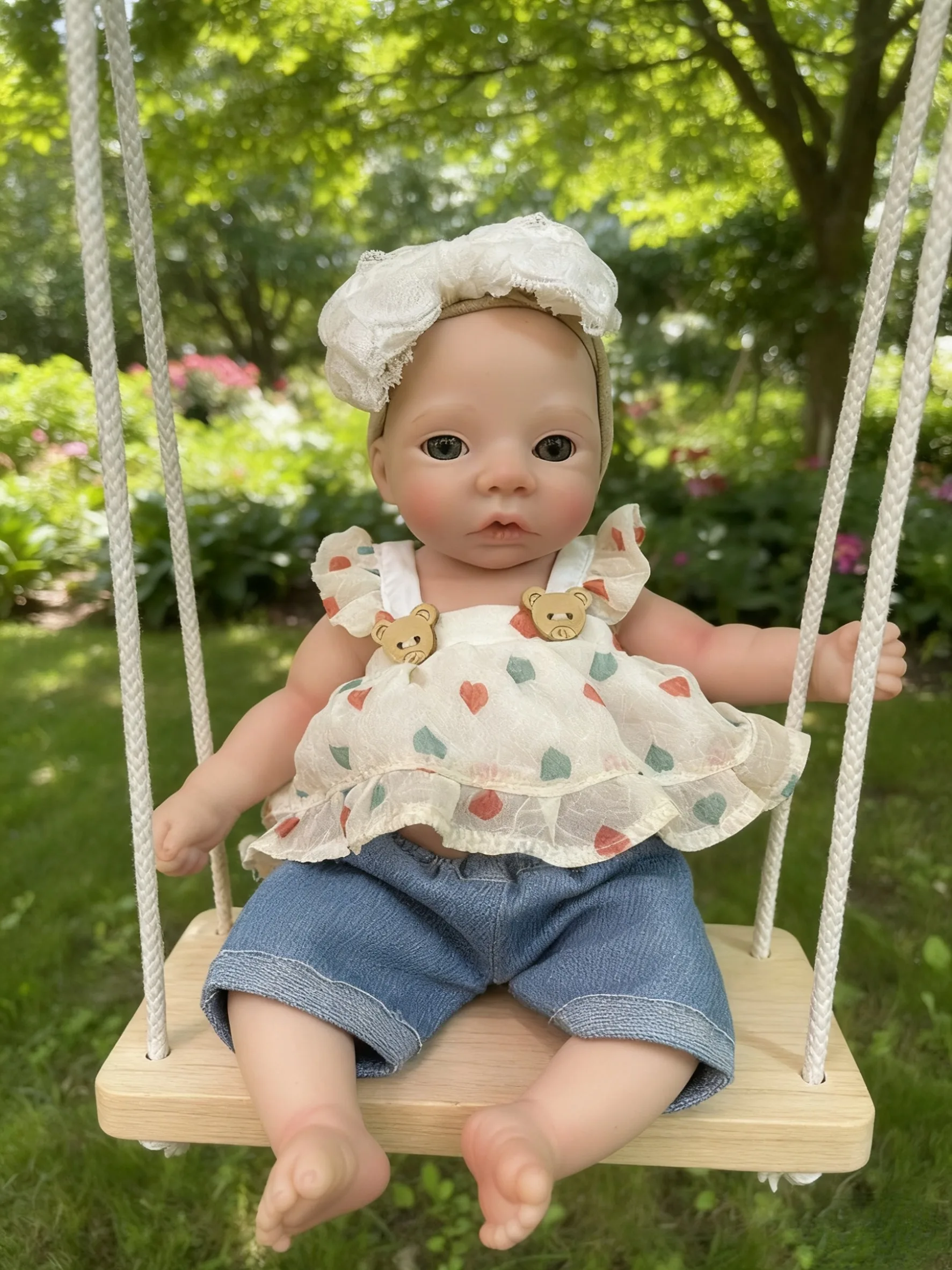 Aizwa1 10 pouces prairie Silicone Bebe Reborn poupée fille à la main doux au toucher bebe reborn de silicone nouveau-né bébé poupée jouet