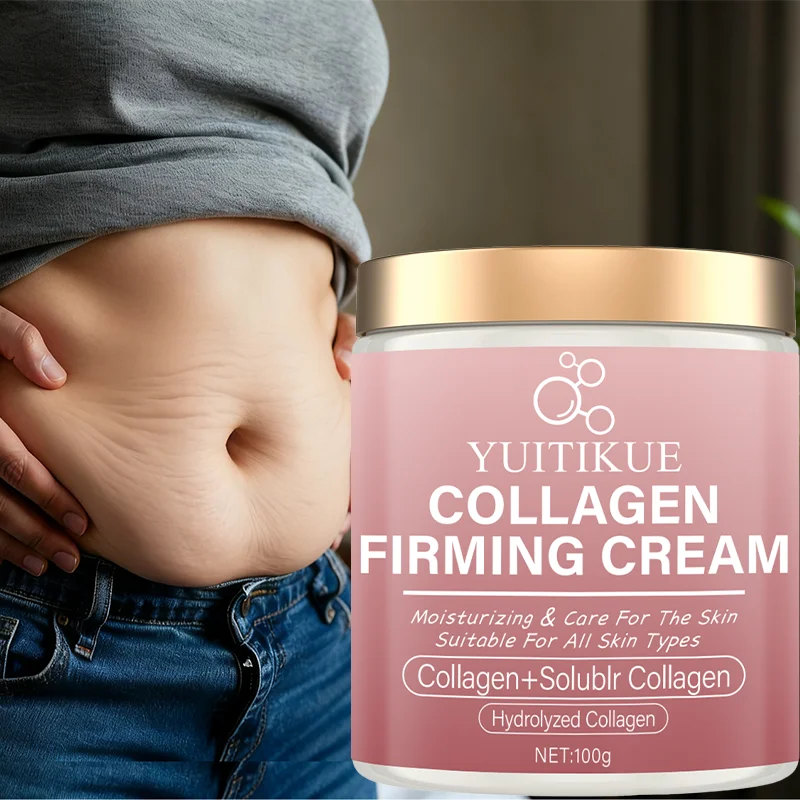 YUITIKUE Körperstraffungscreme - Mit Kollagen Angereicherte, Feuchtigkeitsspendende Formel für Arm-, Taillen- und Beinpflege, Hautfreundlich, 100g Image