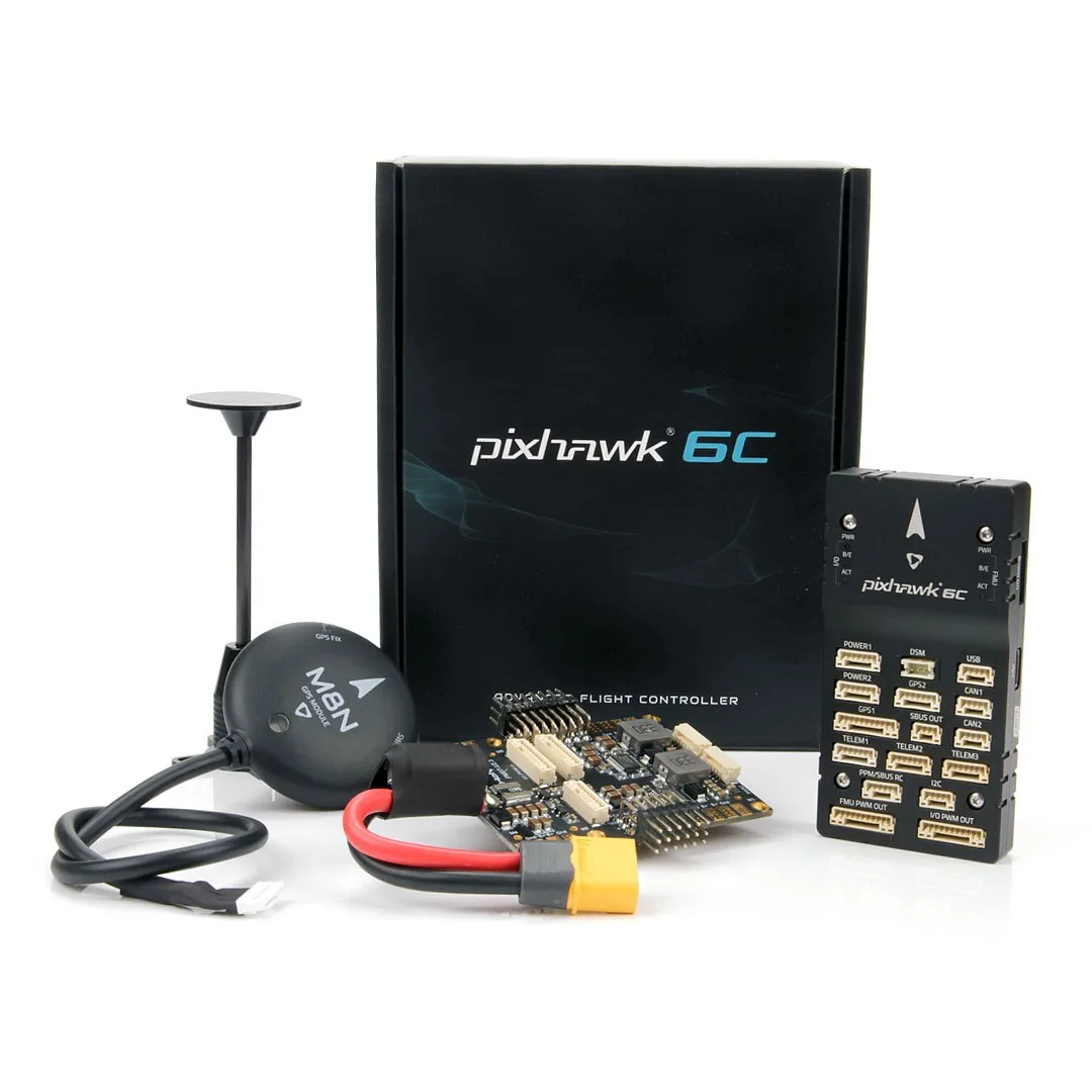 Holybro Pixhawk 6C Flight Control Vierachsen-Mehrachsen-Starrflügel PX4 PIX4 Pixhawk4 Verbesserte Open-Source, M10/M9N GPS, Metallgehäuse Image