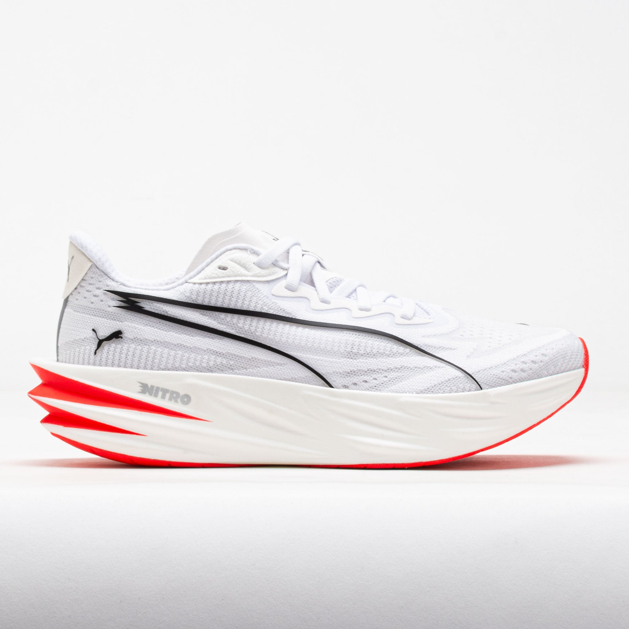 Puma Deviate Pure NITRO Women's Running Shoes White/Ultra Red/Silver
