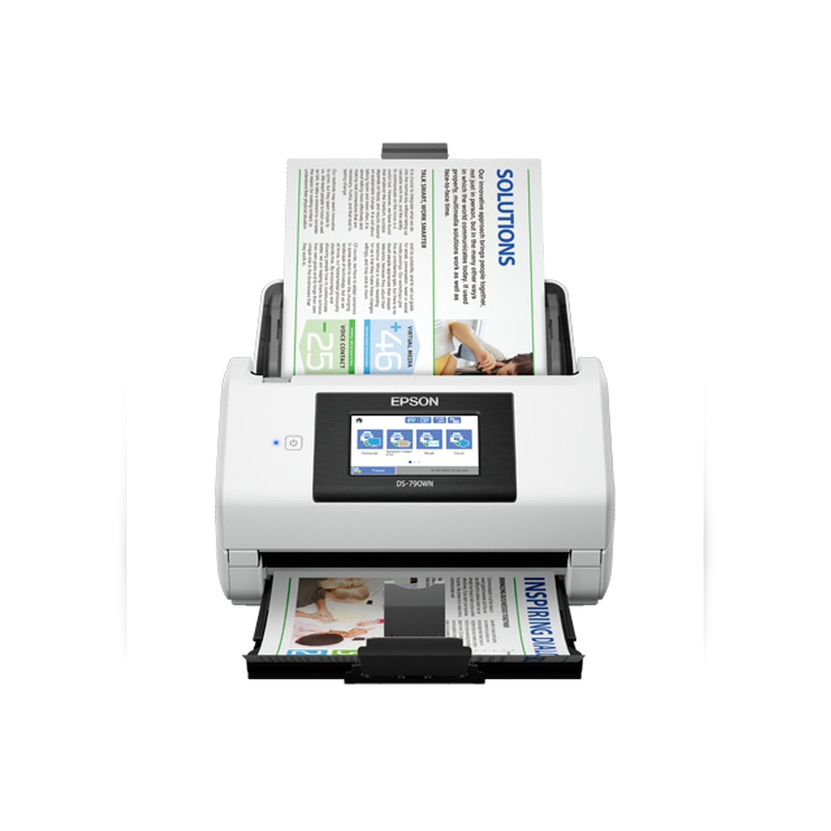 Epson WorkForce DS-790WN - Dokumentenscanner - Duplex - A4/Legal - 600 dpi x 600 dpi - bis zu 45 Seiten/Min. (einfarbig) Image