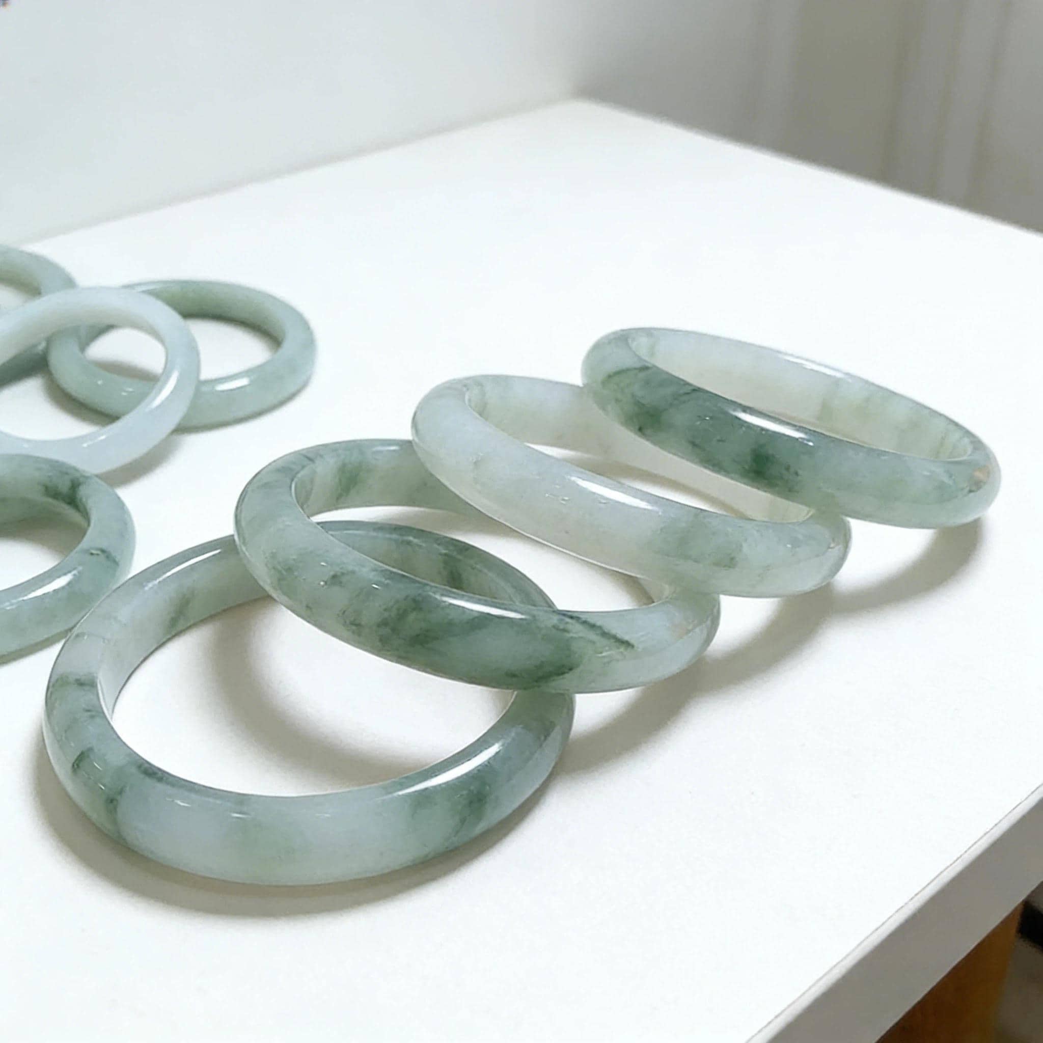 Bracciale rigido in giada verde per donna, bracciale rigido in giada naturale, bracciale in vera giada, eleganti gioielli in giada, regalo con braccia