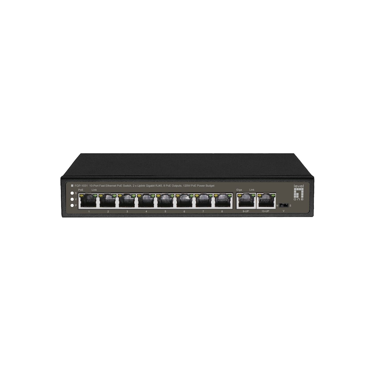 LevelOne FGP-1031, Unmanaged, Gigabit Ethernet (10/100/1000), Vollduplex, Power over Ethe Image