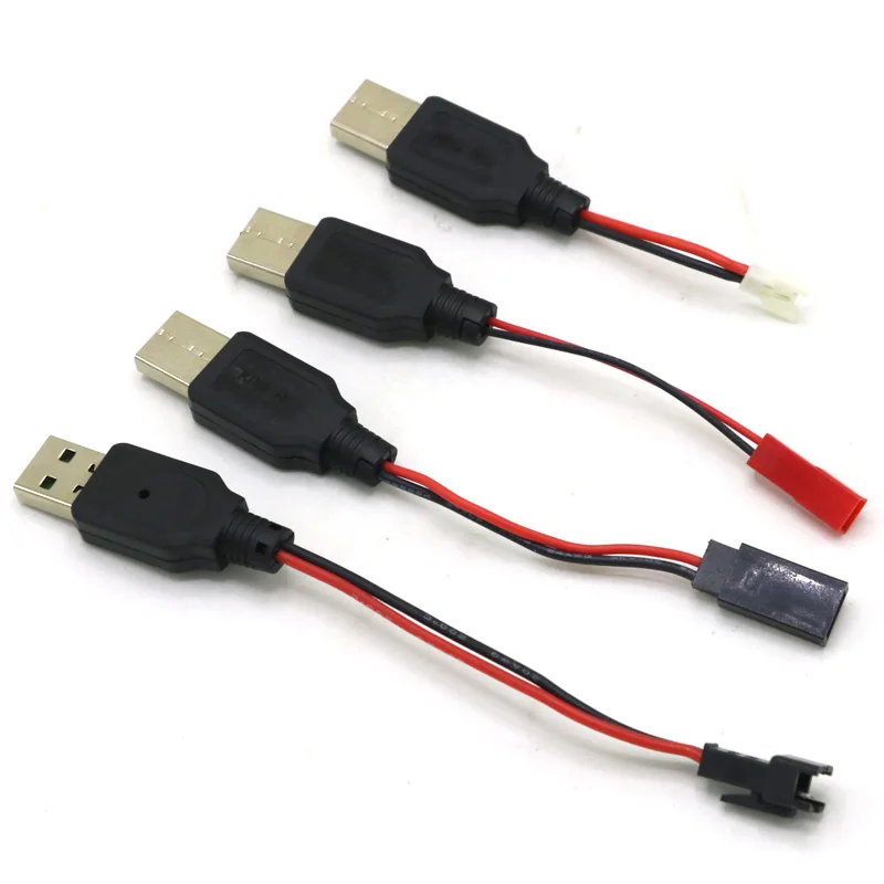 RC USB Lade 3,7 V Lithium-Batterie Ladegerät Kabel USB zu JST/SM/futaba Stecker für 3Rc Drone Quadcopter Image