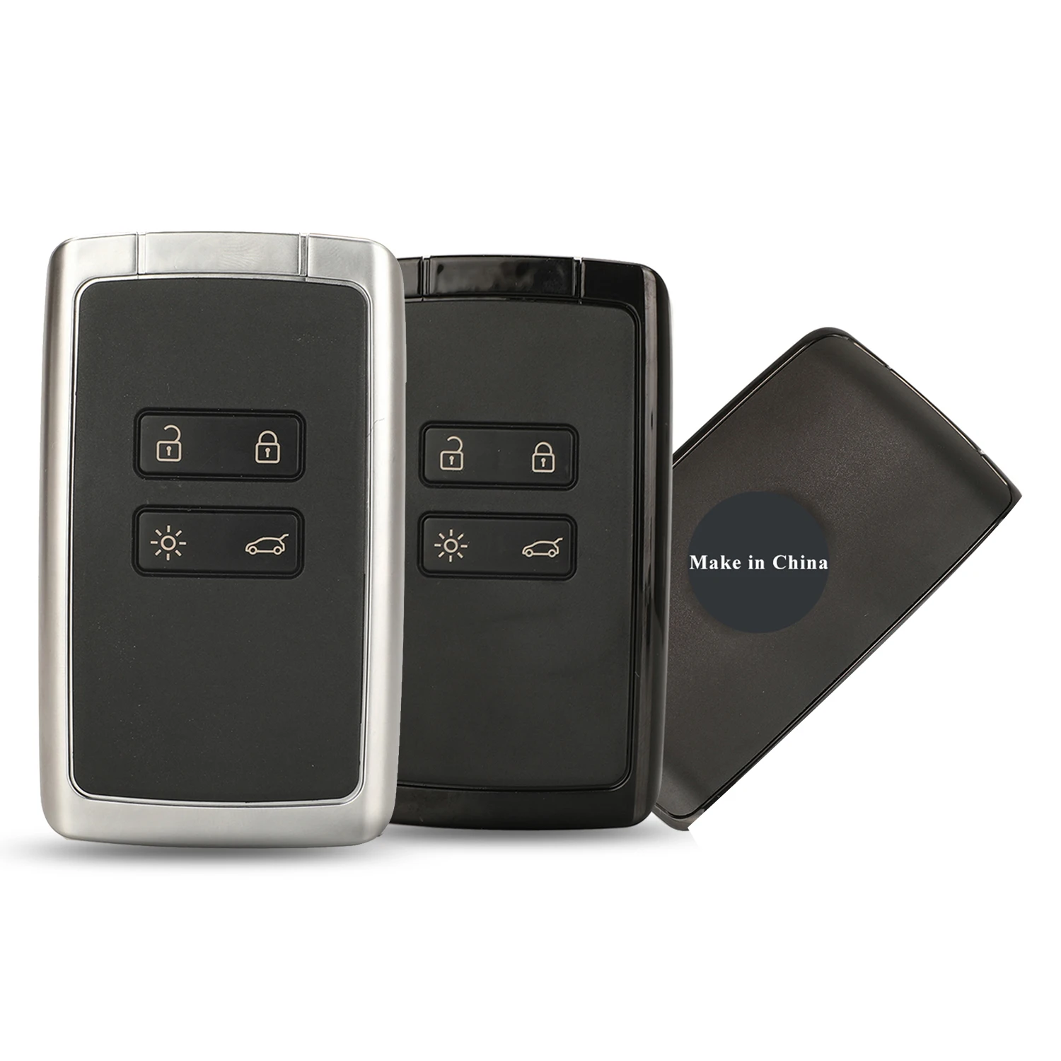 Jingyuqin Auto Alarm 4-Taste Smart Remote Key Für Renault Megane 4 Eintrag Auto Schlüssel Fall Shell Abdeckung Image
